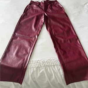 Universal Thread Burgundy and Cream Pants